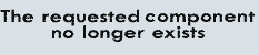 The requested component could not be found
